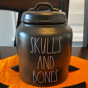 Rae Dunn Skulls and Bones Canister